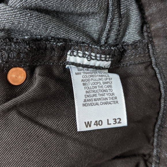 Lucky Brand 223 Black Straight Leg Jeans - Picture 6 of 7